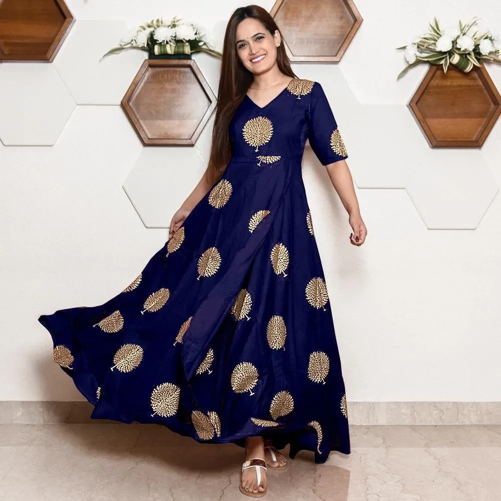 Gorgeous Unstitched Cotton Screen Printed Salwar Kameez for Women